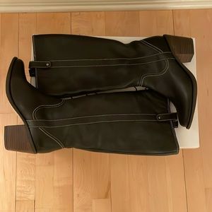 NEW Steve Madden Rugid Boots, Black Leather